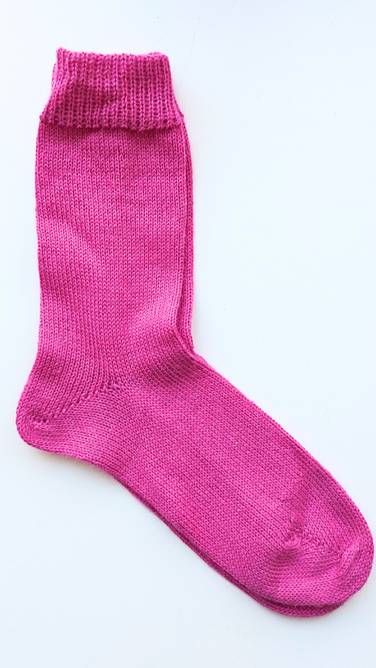 Knitted Socks | Funky Fuchsia | 100% Alpaca Wool | Sustainable and Ethically Made
