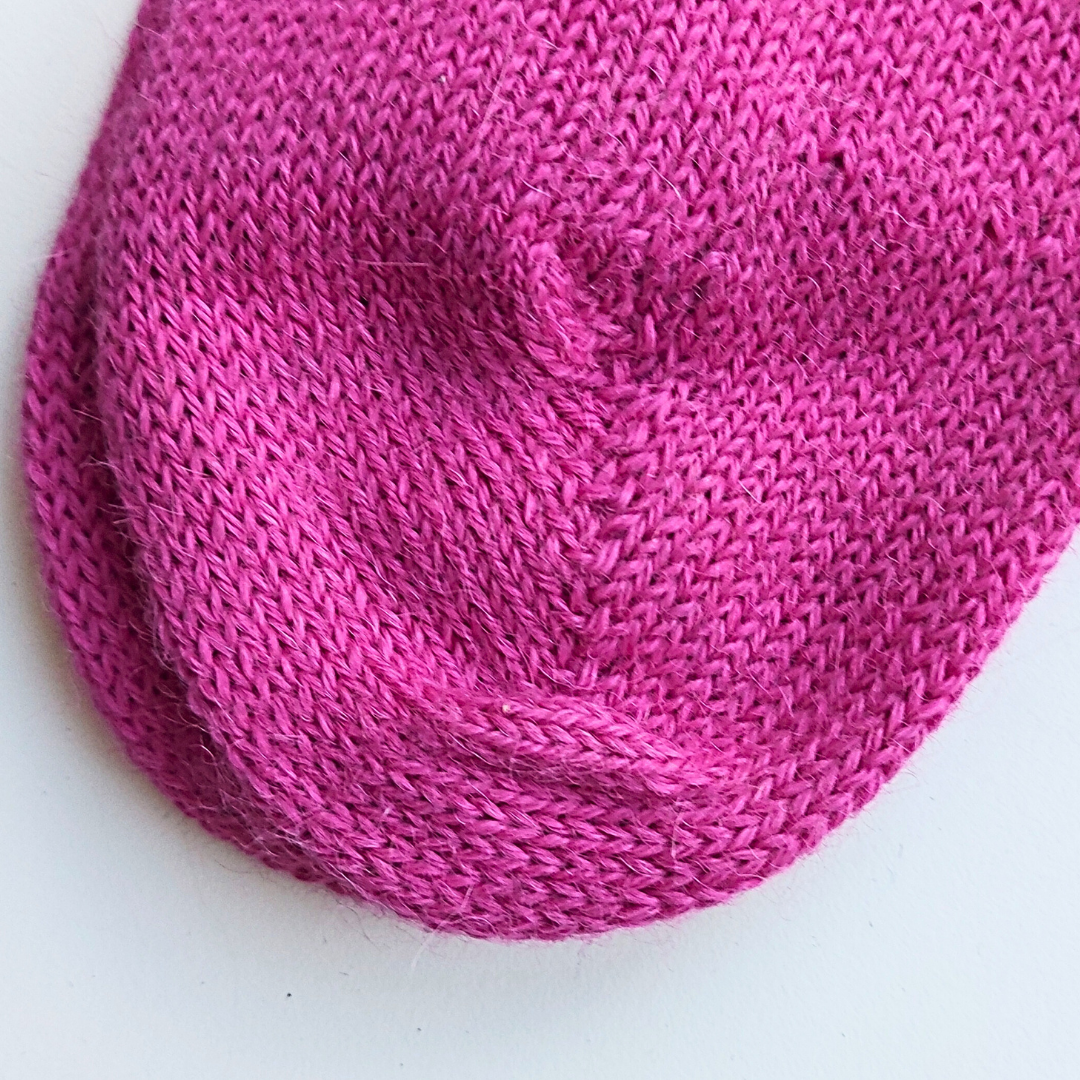 Knitted Socks | Funky Fuchsia | 100% Alpaca Wool | Sustainable and Ethically Made