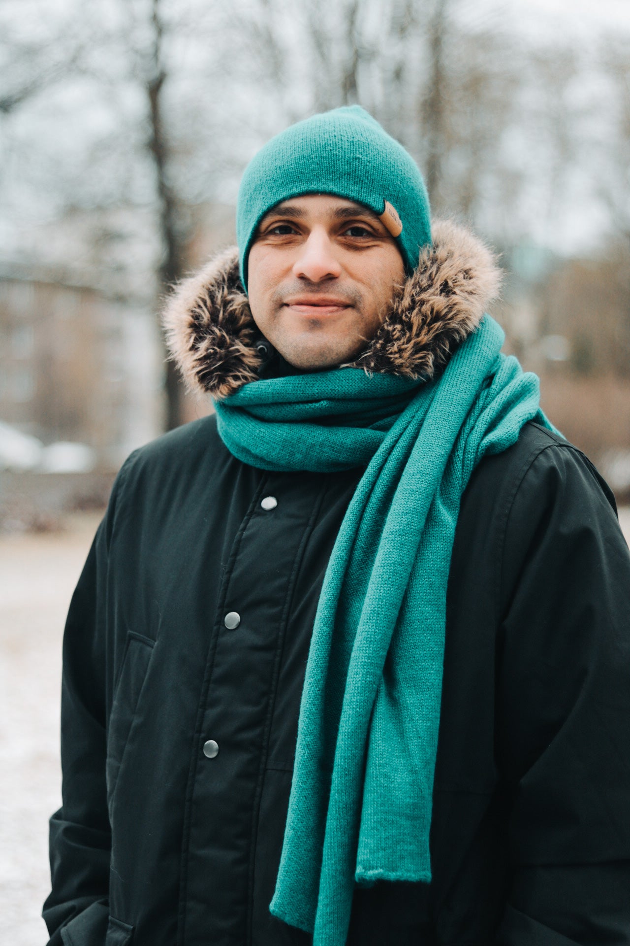 Knitted Hat | Seaweed Green | 100% Alpaca Wool