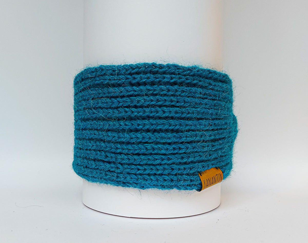 Knitted Headband | Ocean Blue | 100% Alpaca Wool