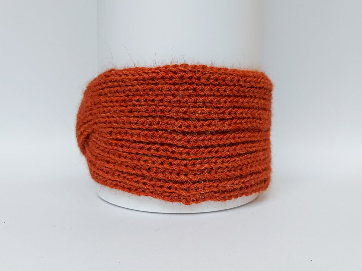 Knitted Headband | Rusty Orange | 100% Alpaca Wool