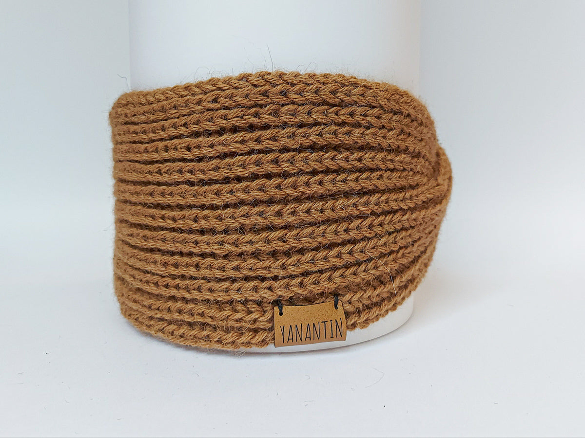 Knitted Headband | Classy Camel | 100% Alpaca Wool