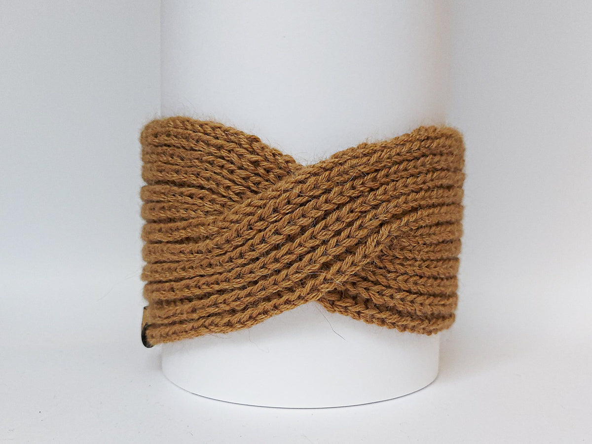 Knitted Headband | Classy Camel | 100% Alpaca Wool