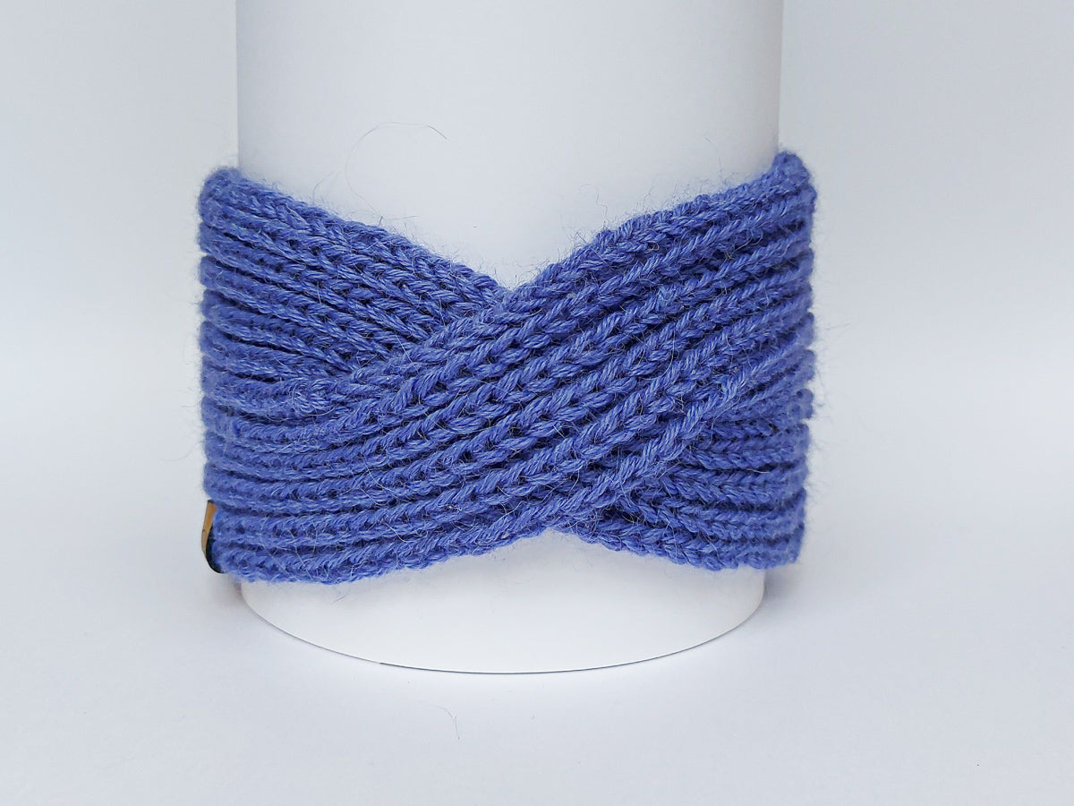 Knitted Headband | Lavender Fields | 100% Alpaca Wool