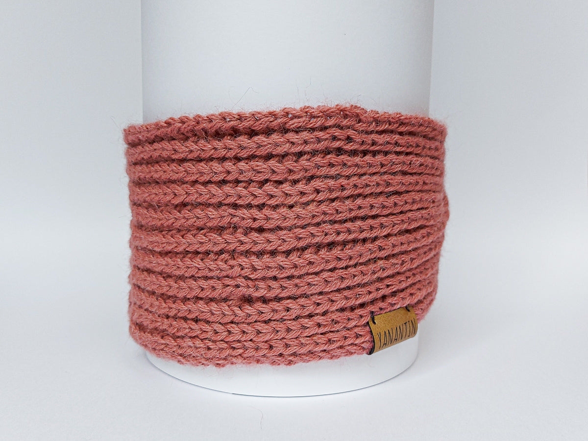 Knitted Headband | Old Roses | 100% Alpaca Wool