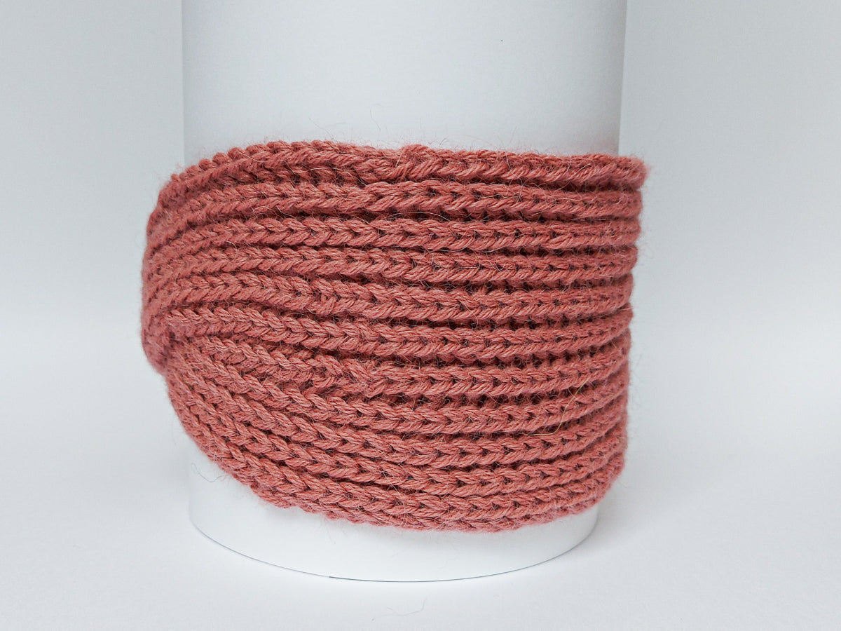 Knitted Headband | Old Roses | 100% Alpaca Wool