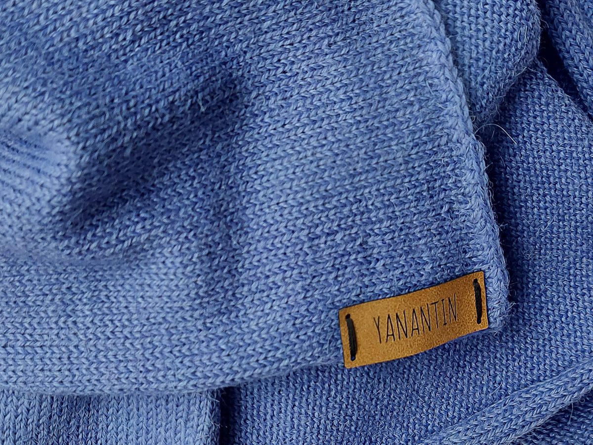 Knitted Scarf | Lavender Fields | 100% Alpaca Wool