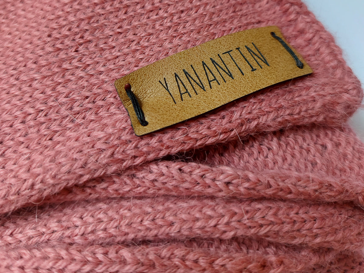 Knitted Scarf | Old Roses | 100% Alpaca Wool