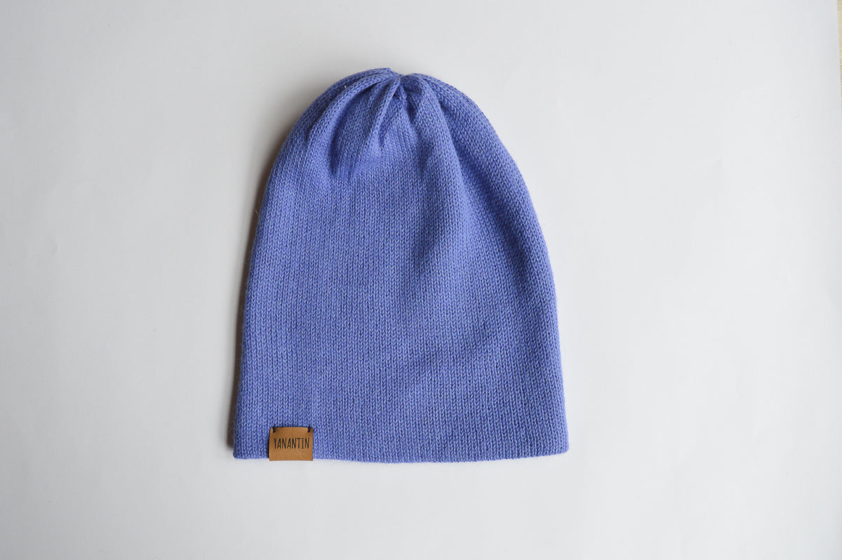 Knitted Hat | Lavender Fields | 100% Alpaca Wool