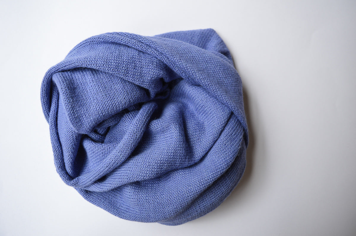 Knitted Scarf | Lavender Fields | 100% Alpaca Wool