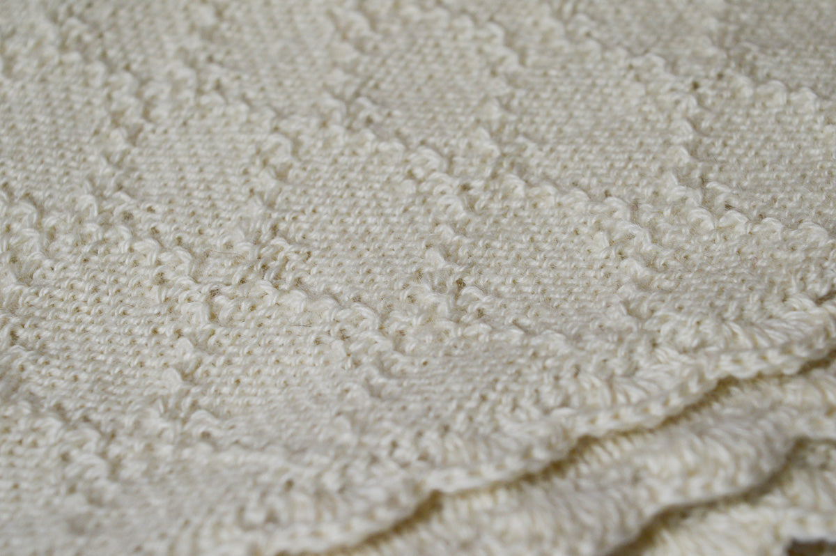 Baby Blanket | 100% Baby Alpaca Wool | Baby Vanilla