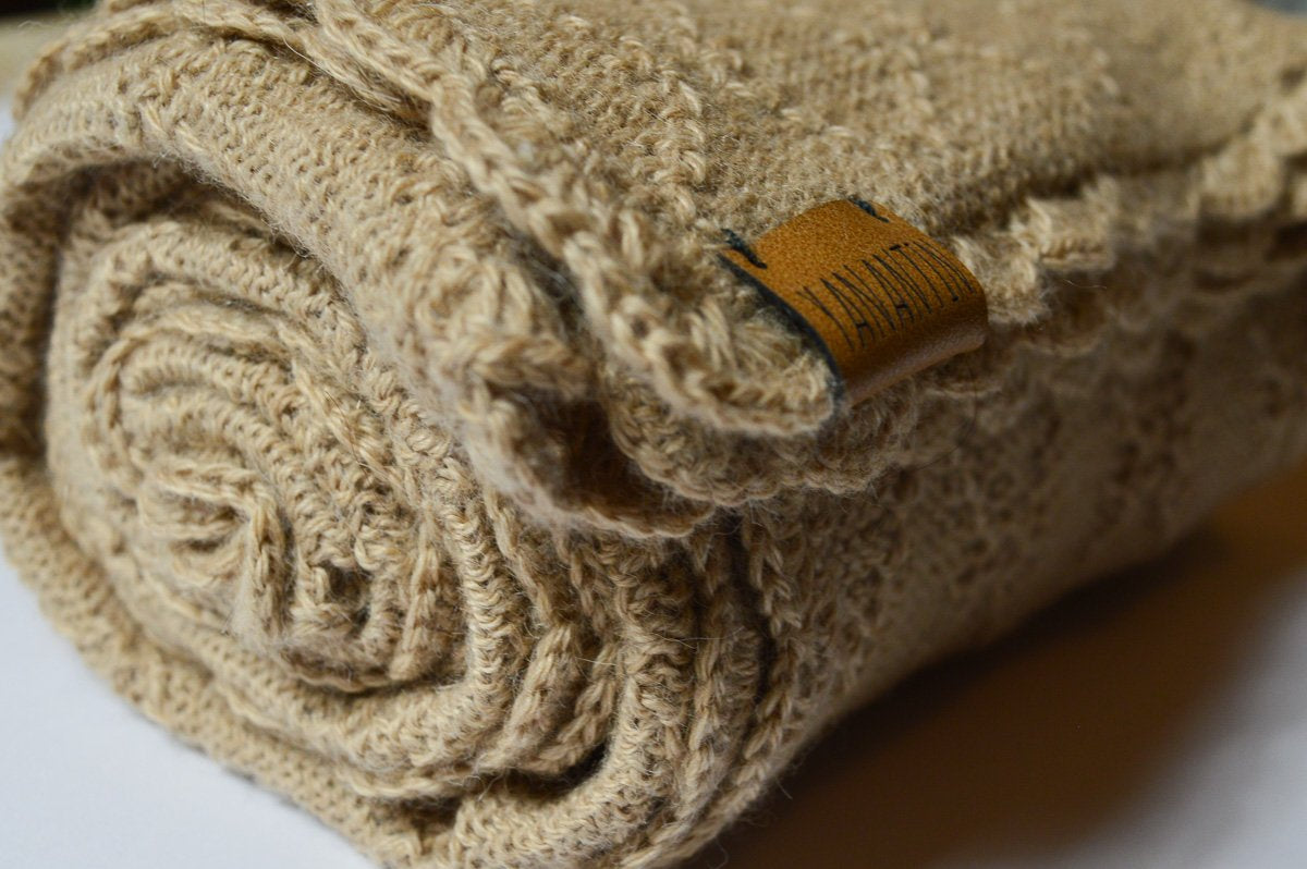 Baby Blanket | 100% Baby Alpaca Wool | Baby Bear