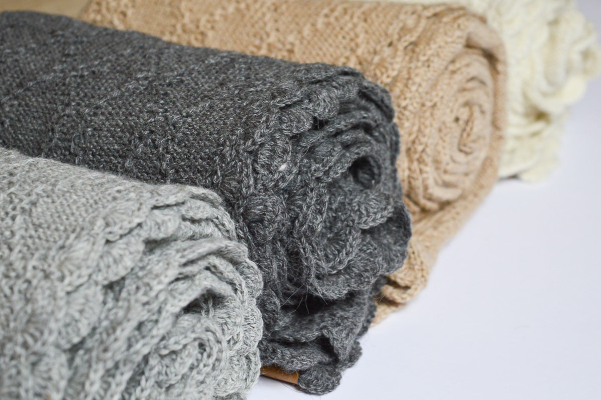 Baby Blanket | 100% Baby Alpaca Wool | Baby Vanilla