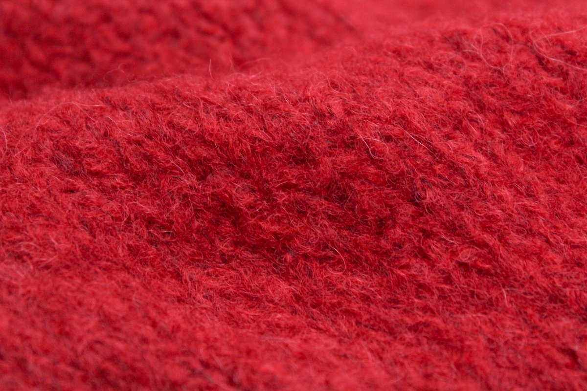 Chunky Scarf | Royal Red | Baby Alpaca & Merino Wool Blend | Extra Large Size
