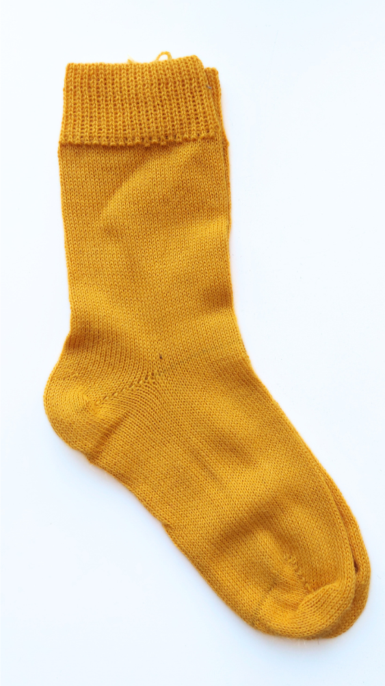 Knitted Socks | Sunny Ochre | 100% Alpaca Wool | Sustainable and Ethically Made
