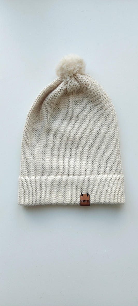 Baby Hat | 100% Baby Alpaca Wool | 3-6 Months | Baby Pastel