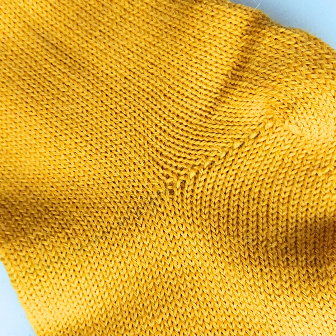 Knitted Socks | Sunny Ochre | 100% Alpaca Wool | Sustainable and Ethically Made