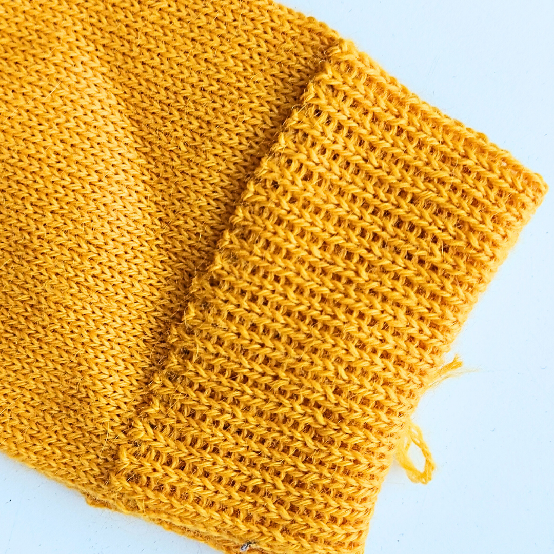 Knitted Socks | Sunny Ochre | 100% Alpaca Wool | Sustainable and Ethically Made