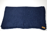 Open-Knit Scarf | Navy Blue | Baby Alpaca & Merino Wool Blend | Extra Large Size