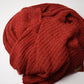 Extra Large Scarf | Royal Red | Baby Alpaca & Merino Wool Blend | Loosely Knitted