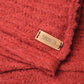 Extra Large Scarf | Royal Red | Baby Alpaca & Merino Wool Blend | Loosely Knitted