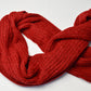 Extra Large Scarf | Royal Red | Baby Alpaca & Merino Wool Blend | Loosely Knitted