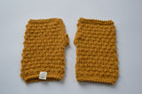 Fingerless Mittens | 100% Baby Alpaca | Fine-Knit Look
