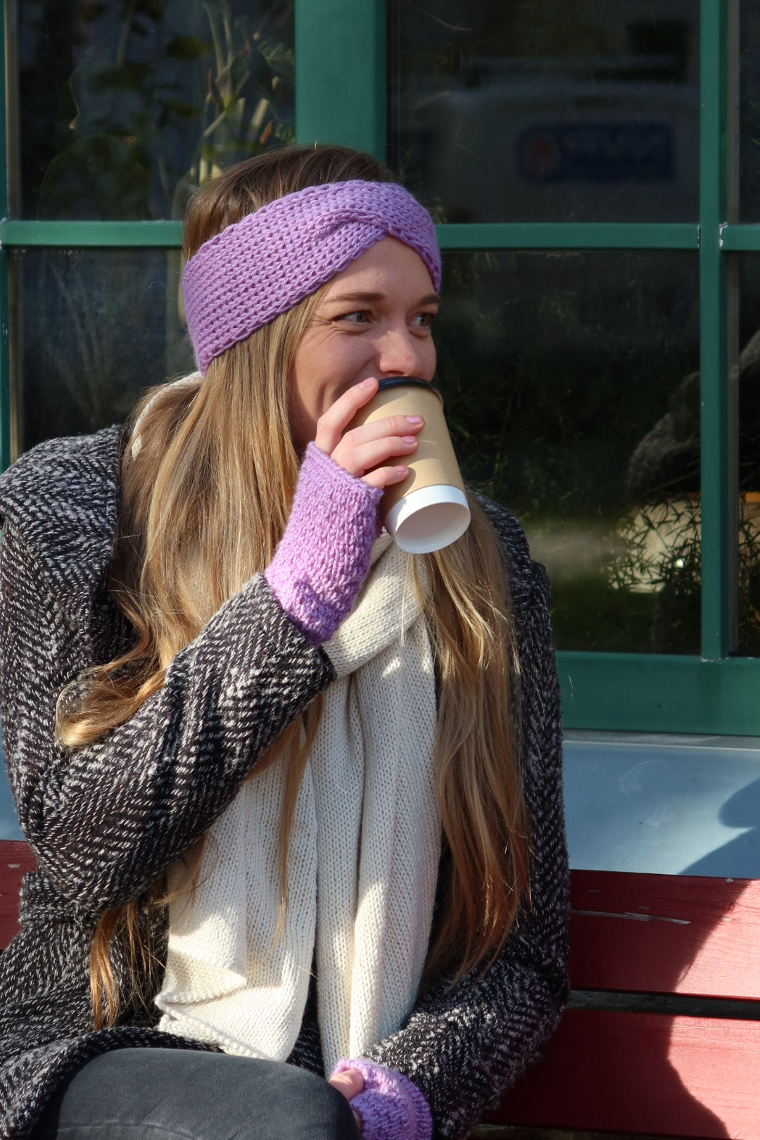 Fingerless Mittens | 100% Baby Alpaca | Fine-Knit Look