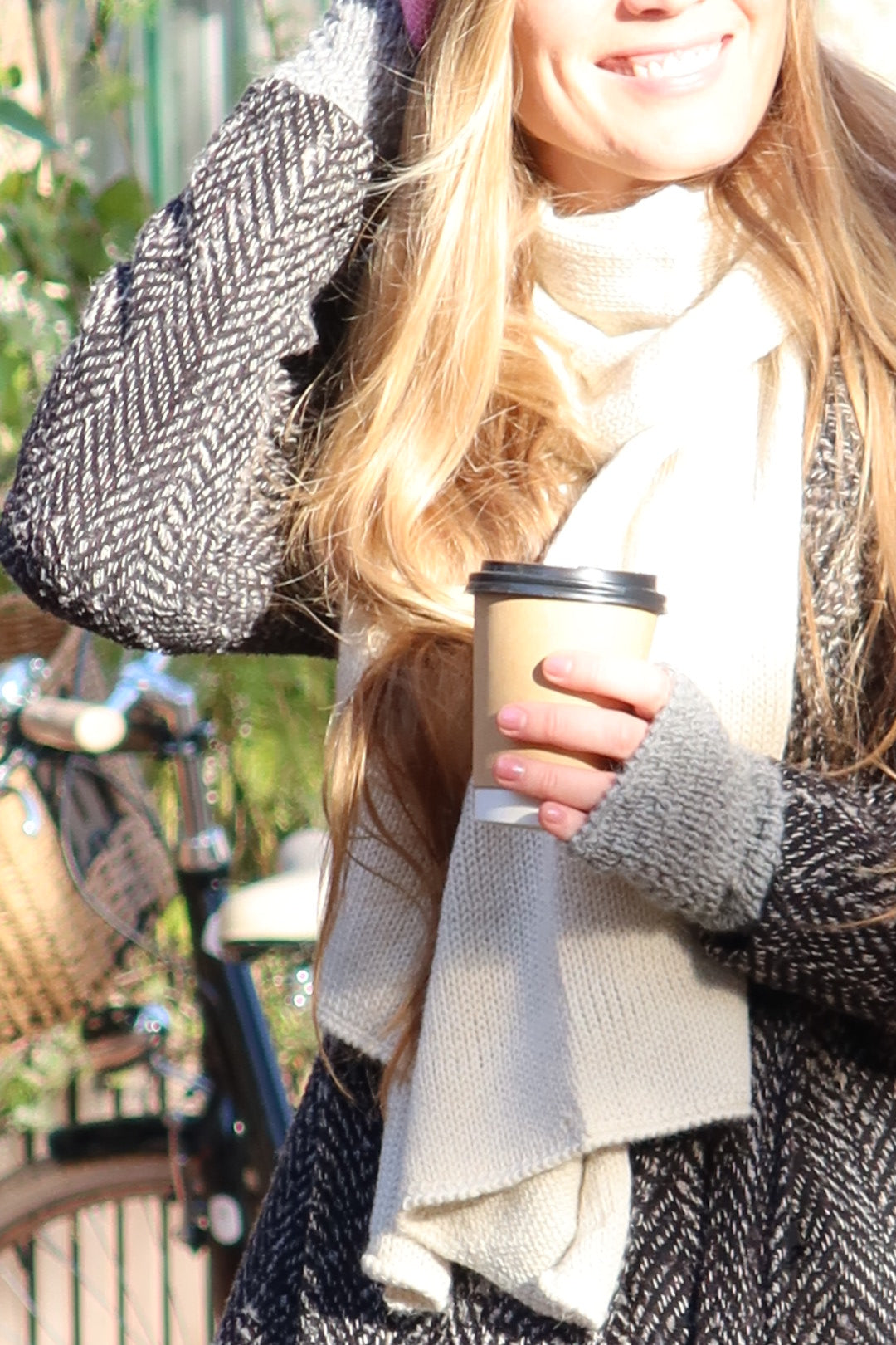 Fingerless Mittens | 100% Baby Alpaca | Fine-Knit Look