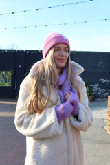 Fingerless Mittens | 100% Baby Alpaca | Fine-Knit Look