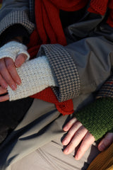 Fingerless Mittens | 100% Baby Alpaca | Fine-Knit Look