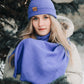 Knitted Hat | Lavender Fields | 100% Alpaca Wool