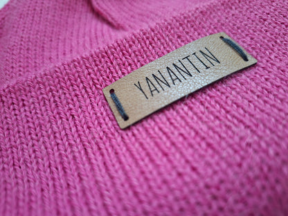 Knitted Kids’ Hat | Fuchsia Fiesta | 100% Alpaca Wool