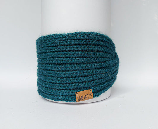 Knitted Headband | Seaweed Green | 100% Alpaca Wool