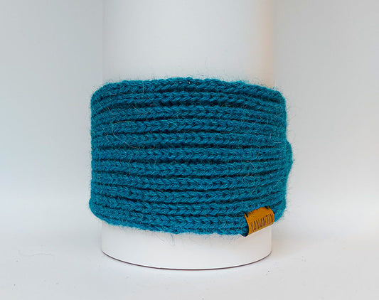 Knitted Headband | Ocean Blue | 100% Alpaca Wool