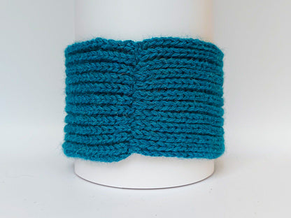 Knitted Headband | Ocean Blue | 100% Alpaca Wool