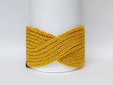 Large Knitted Headband | Sunny Ocre | 100% Alpaca Wool