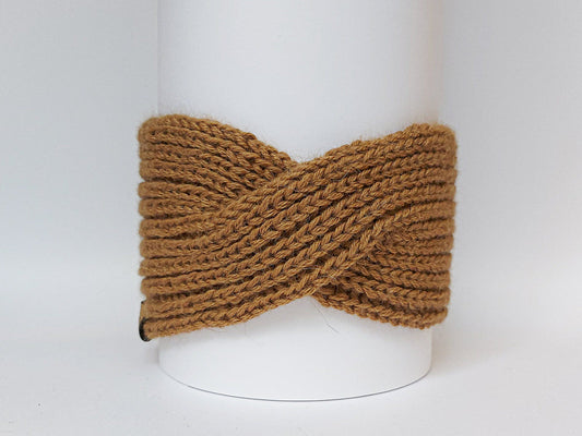 Knitted Headband | Classy Camel | 100% Alpaca Wool