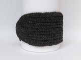 Large Knitted Headband | Stormy Night Grey | 100% Alpaca Wool