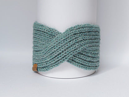 Knitted Headband | Spring Breeze Blue | 100% Alpaca Wool