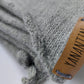 Knitted Scarf | Silvery Grey | 100% Alpaca Wool