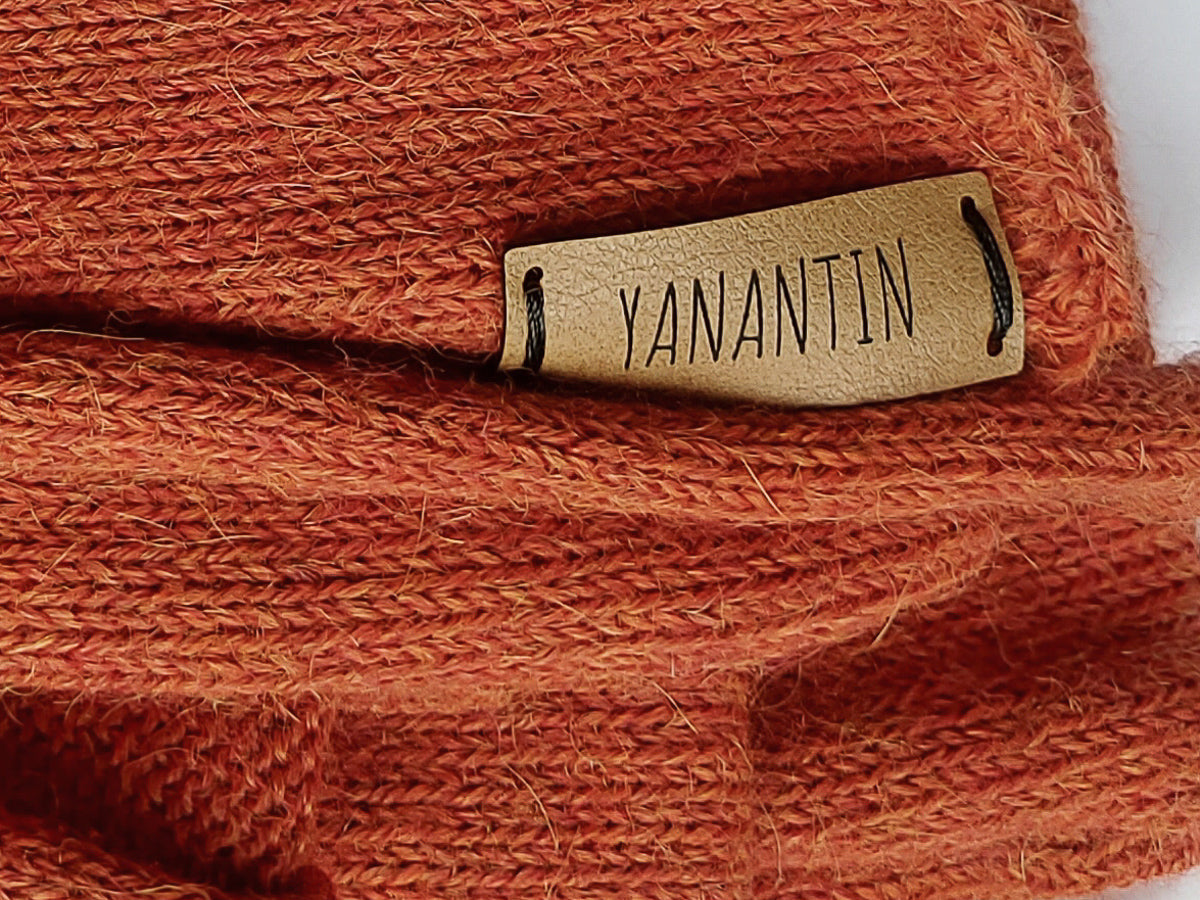 Knitted Scarf | Rusty Orange | 100% Alpaca Wool
