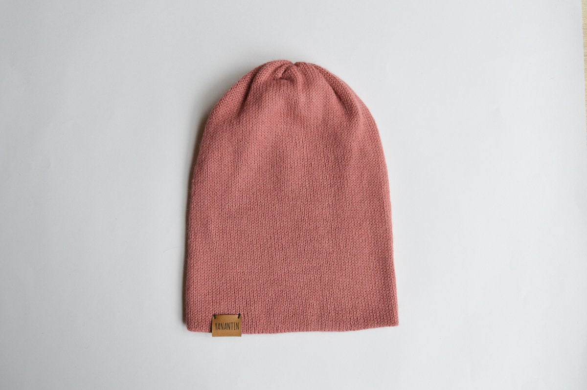 Knitted Hat | Old Roses | 100% Alpaca Wool
