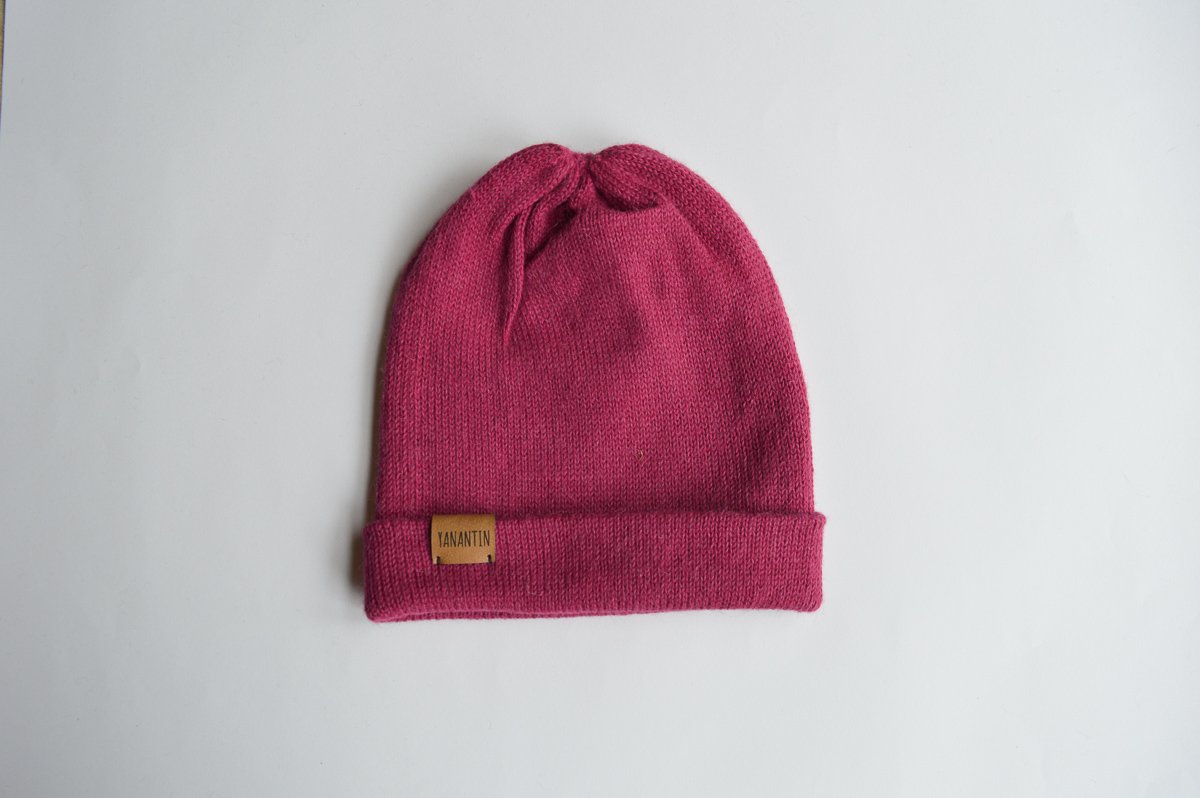 Knitted Hat | Funky Fuchsia | 100% Alpaca Wool
