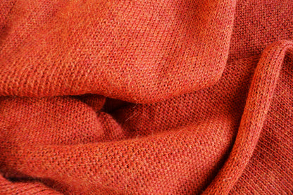 Knitted Scarf | Rusty Orange | 100% Alpaca Wool