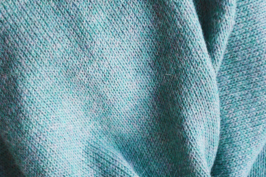 Extra Large Knitted Scarf | Spring Breeze Blue | 100% Alpaca Wool