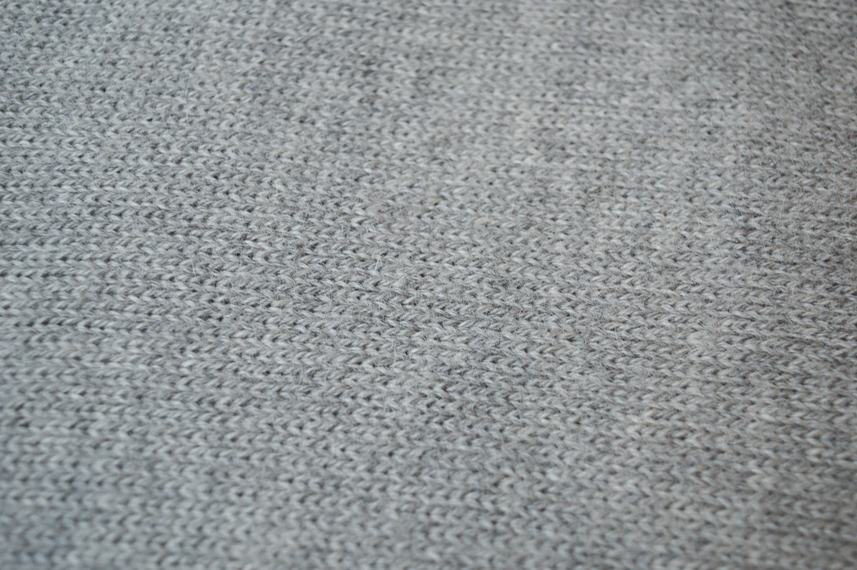 Extra Large Knitted Scarf | Silvery Grey | 100% Alpaca Wool