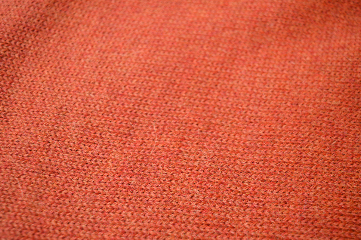 Knitted Scarf | Rusty Orange | 100% Alpaca Wool