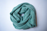 Extra Large Knitted Scarf | Spring Breeze Blue | 100% Alpaca Wool