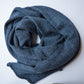 Knitted Scarf | Steel Blue | 100% Alpaca Wool